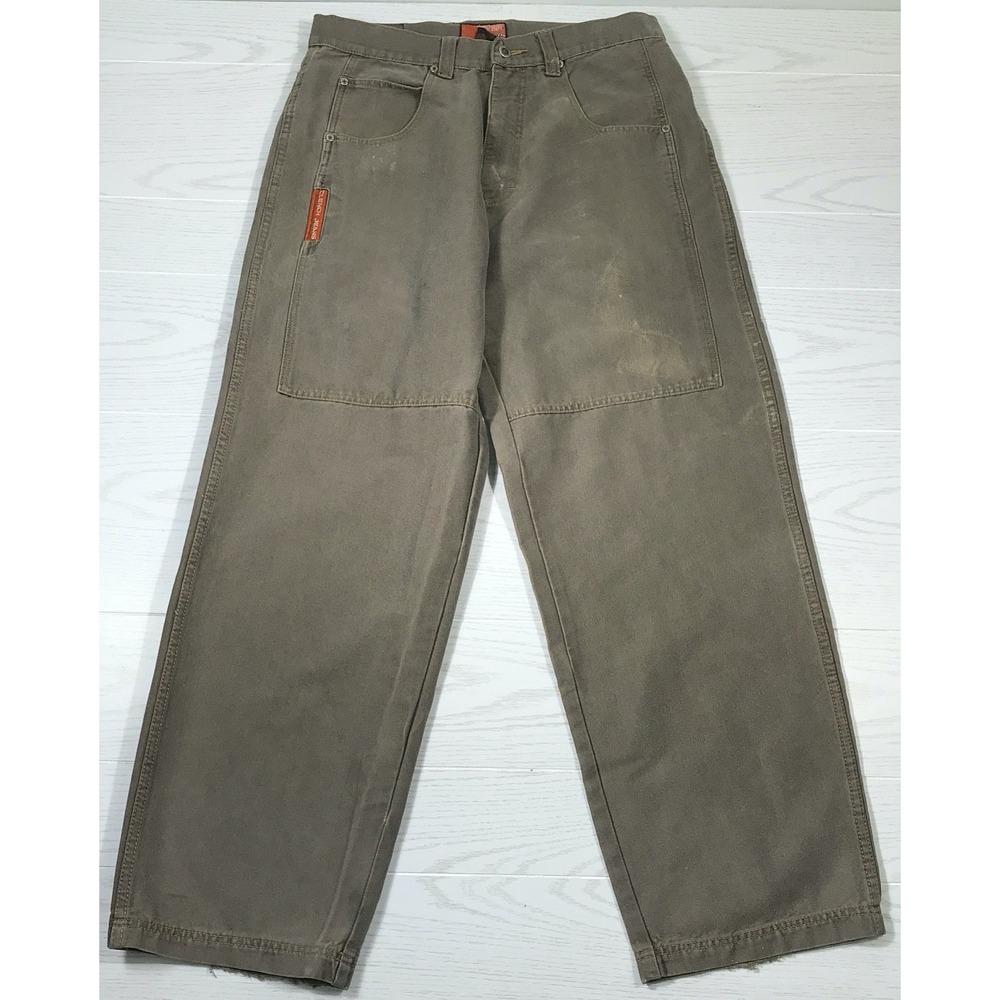 Vintage Clench Jeans Mens 34x32 Baggy Hip Hop Skater Grunge Rave Tapered Y2K